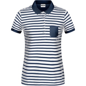 Polo fashion marinière bio Femme Daiber 3