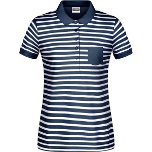 Polo fashion marinière bio Femme Daiber 4