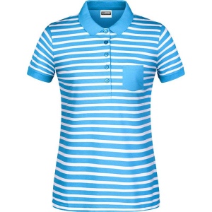 Polo fashion marinière bio Femme Daiber 2