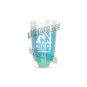GOBELET PLASTIQUE REUTILISABLE 30 cl RAS BORD (IML) 3