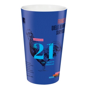 GOBELET PLASTIQUE REUTILISABLE 60 cl  RAS BORD (IML) 6