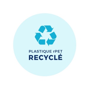 STYLO BILLE BLEUE CORPS ET CLIP PLASTIQUE EN MATIERE RECYCLEE rPET 29