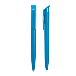 STYLO BILLE BLEUE CORPS ET CLIP PLASTIQUE EN MATIERE RECYCLEE rPET 5