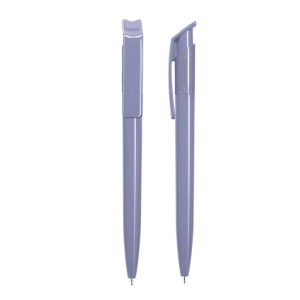 STYLO BILLE BLEUE CORPS ET CLIP PLASTIQUE EN MATIERE RECYCLEE rPET 12