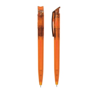 STYLO BILLE BLEUE CORPS ET CLIP PLASTIQUE EN MATIERE RECYCLEE rPET 16