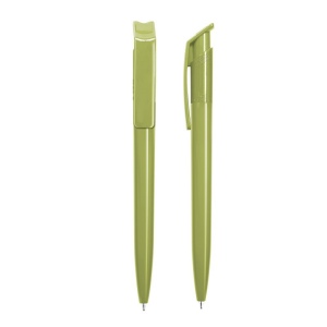 STYLO BILLE BLEUE CORPS ET CLIP PLASTIQUE EN MATIERE RECYCLEE rPET 21
