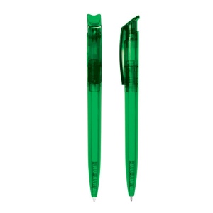 STYLO BILLE BLEUE CORPS ET CLIP PLASTIQUE EN MATIERE RECYCLEE rPET 22