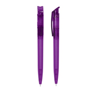 STYLO BILLE BLEUE CORPS ET CLIP PLASTIQUE EN MATIERE RECYCLEE rPET 25