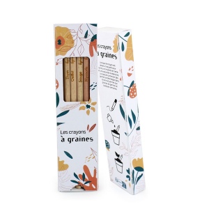 Coffret 6 crayons à graines couleur 3