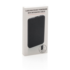 Batterie de secours 5000 mAh avec câbles intégrés 13