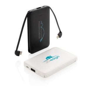 Batterie de secours 5000 mAh avec câbles intégrés 20