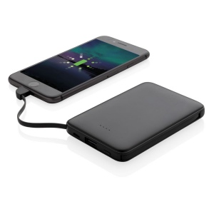Batterie de secours 5000 mAh avec câbles intégrés 5