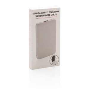 Batterie de secours 5000 mAh avec câbles intégrés 23