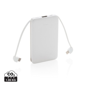 Batterie de secours 5000 mAh avec câbles intégrés 3