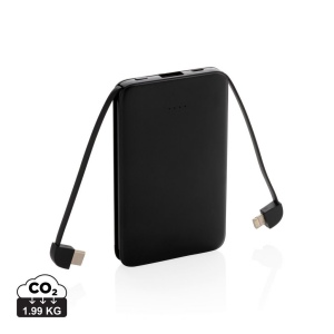 Batterie de secours 5000 mAh avec câbles intégrés 2
