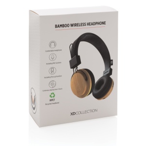Casque audio sans fil en bambou 13