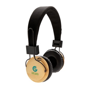 Casque audio sans fil en bambou 10