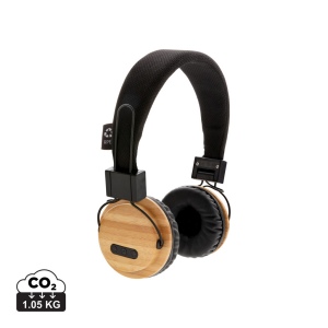 Casque audio sans fil en bambou 2