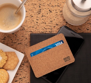 Porte-cartes anti RFID en liège 14