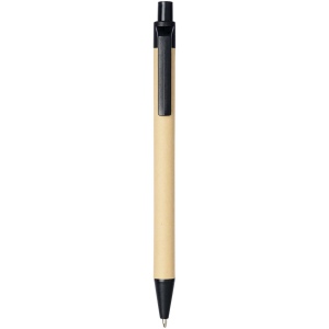 Stylo bille en carton recyclé et plastique de maïs Berk (encre noire) 7