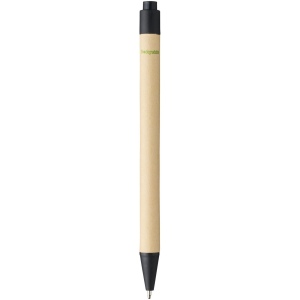 Stylo bille en carton recyclé et plastique de maïs Berk (encre noire) 17