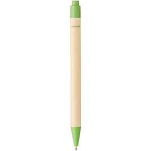 Stylo bille en carton recyclé et plastique de maïs Berk (encre noire) 19