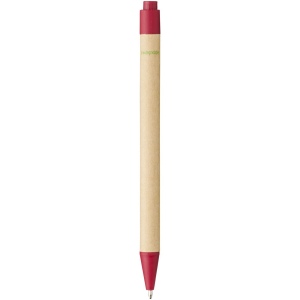 Stylo bille en carton recyclé et plastique de maïs Berk (encre noire) 21