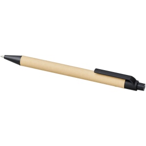 Stylo bille en carton recyclé et plastique de maïs Berk (encre noire) 22