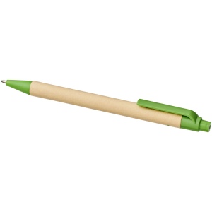 Stylo bille en carton recyclé et plastique de maïs Berk (encre noire) 24