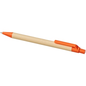Stylo bille en carton recyclé et plastique de maïs Berk (encre noire) 25
