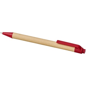 Stylo bille en carton recyclé et plastique de maïs Berk (encre noire) 26