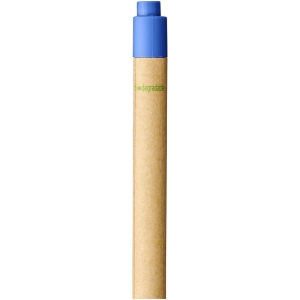 Stylo bille en carton recyclé et plastique de maïs Berk (encre noire) 28