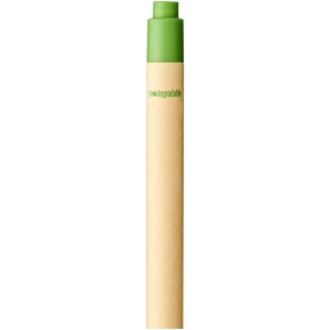 Stylo bille en carton recyclé et plastique de maïs Berk (encre noire) 29
