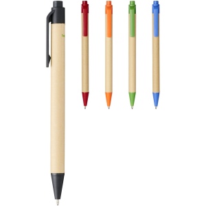 Stylo bille en carton recyclé et plastique de maïs Berk (encre noire) 35