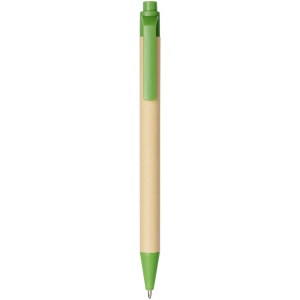 Stylo bille en carton recyclé et plastique de maïs Berk (encre noire) 9