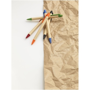 Stylo bille en carton recyclé et plastique de maïs Berk (encre noire) 41