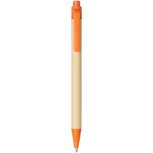 Stylo bille en carton recyclé et plastique de maïs Berk (encre noire) 10