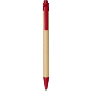 Stylo bille en carton recyclé et plastique de maïs Berk (encre noire) 11