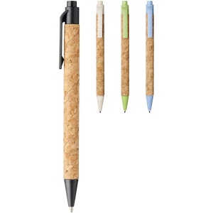 Stylo bille Midar en liège et paille de blé (encre noire) 23