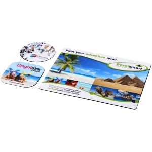 Ensemble de tapis de souris et sous-verre Brite-Mat® 5