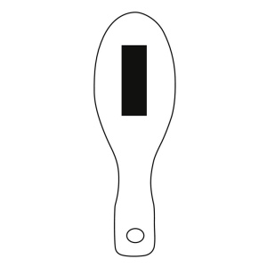 Brosse de voyage avec élastiques à cheveux COIFFEUR 6