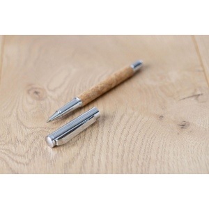 Parure de stylo bille et roller en liège Elmer 7