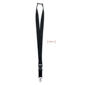WIDE LANY - Lanyard crochet métal 25mm