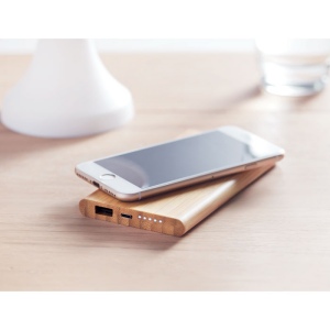 Powerbank/chargeur en bambou - ARENA 4