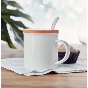 Mug porcelaine avec cuillère - KENYA 5