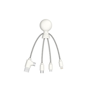 Mr Bio Short - Câble de charge multi-connecteurs Double entrée Type-C & USB 7