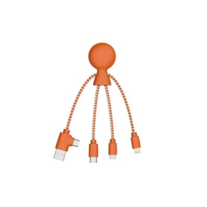 Mr Bio Short - Câble de charge multi-connecteurs Double entrée Type-C & USB 10