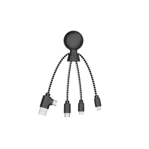 Mr Bio Short - Câble de charge multi-connecteurs Double entrée Type-C & USB 11