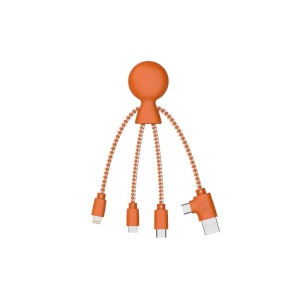 Mr Bio Short - Câble de charge multi-connecteurs Double entrée Type-C & USB 5