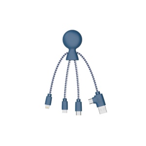Mr Bio Short - Câble de charge multi-connecteurs Double entrée Type-C & USB 4